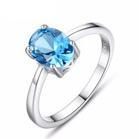 Ringe Gaurosa Dame Fantasy in Silber Acquamarina sintetica SR0073 - SR0073